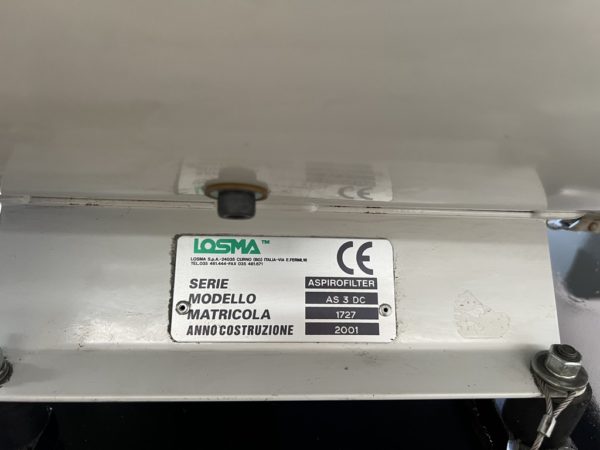 Aspiratore nebbie olio per macchine utensili LOSMA Aspirofilter usato lotto