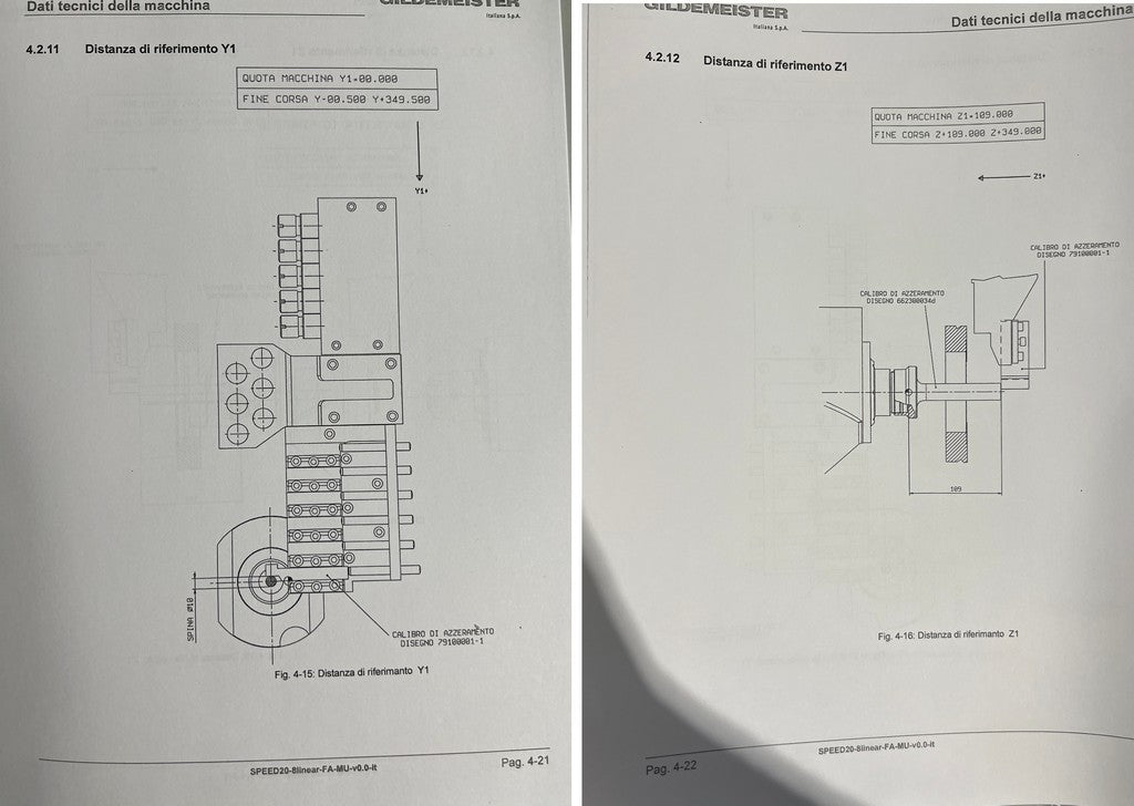 Tornio cnc a fantina mobile GILDEMEISTER SPEED 20-8 LINEAR usato il Metalmeccanico Di M
