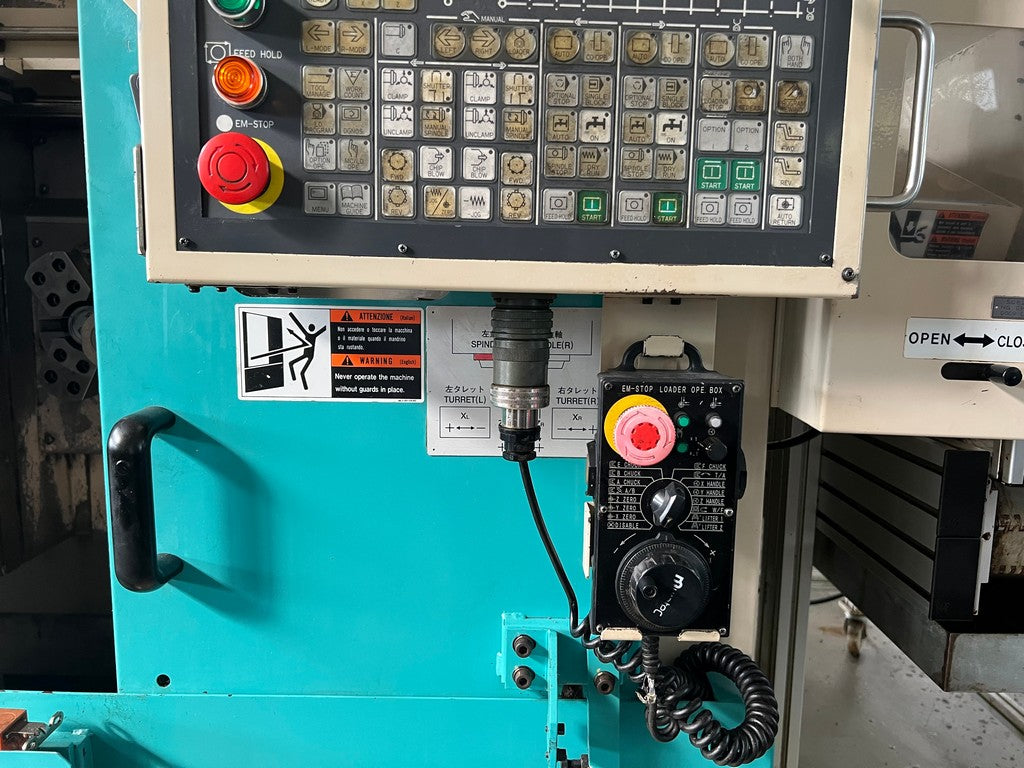 Tornio cnc bimandino frontale MURATEC MW 120G usato
