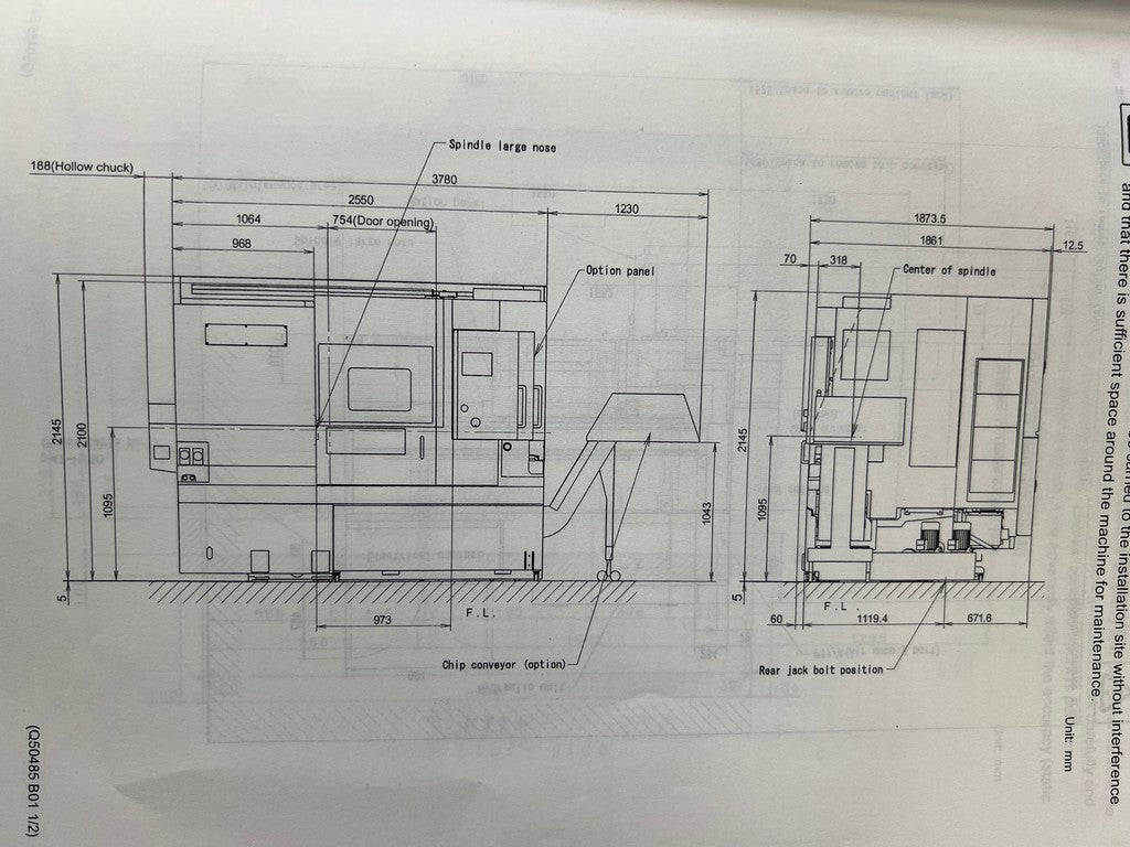 Tornio cnc motorizzato asse Y MORI SEIKI SL 2500 Y usato