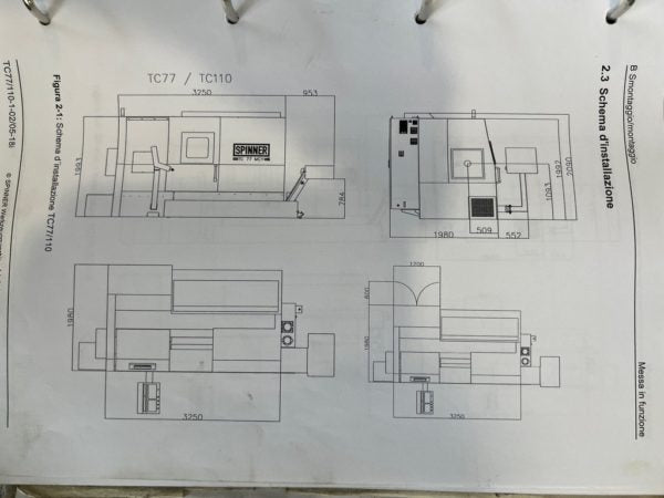 Tornio cnc motorizzato asse Y contromandrino SPINNER TC77 SMCY usato