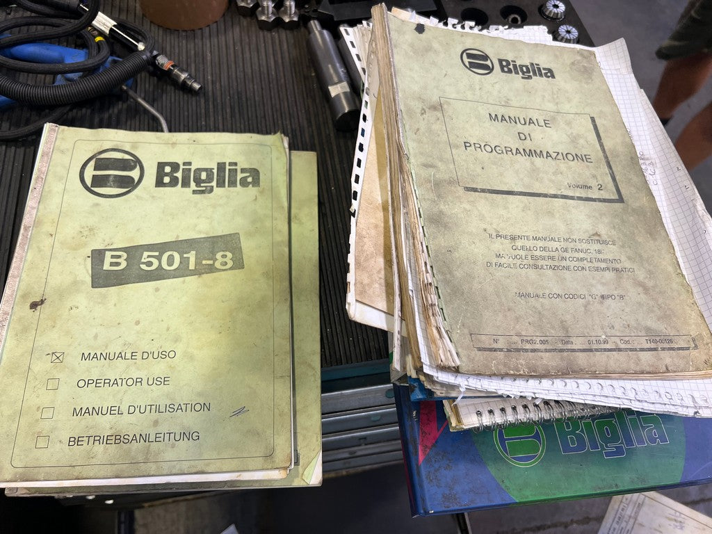 Tornio cnc motorizzato contromandrino BIGLIA B 501 YS usato il Metalmeccanico Di M