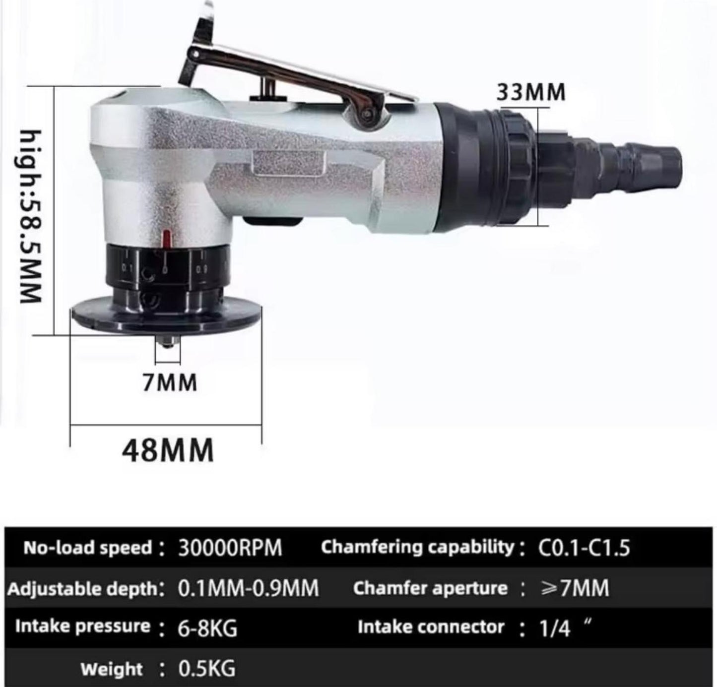 Smussatrice Pneumatica Portatile 45 gradi
