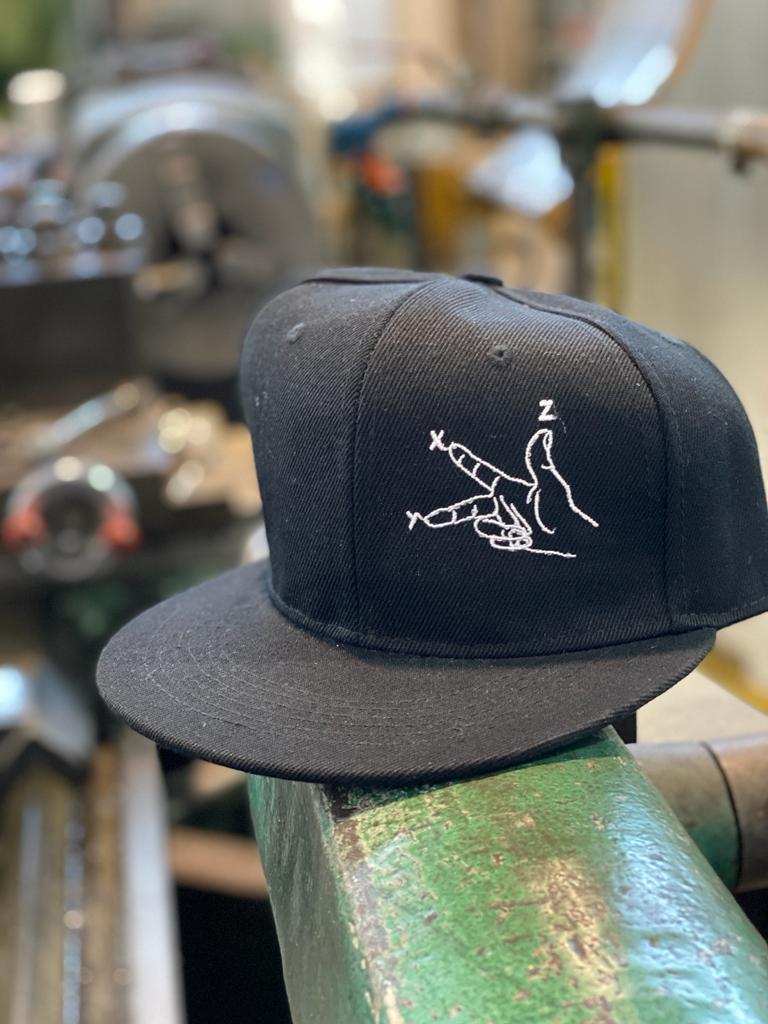 Cappello uomo visiera piatta "assi cnc" il Metalmeccanico Di M