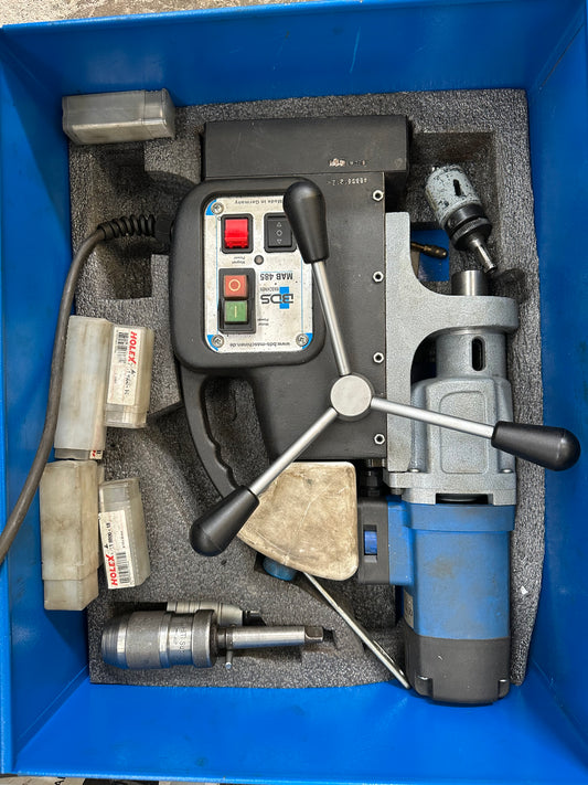 Trapano magnetico BDS Maschinen MAB 485 usato con accessori il Metalmeccanico Di M