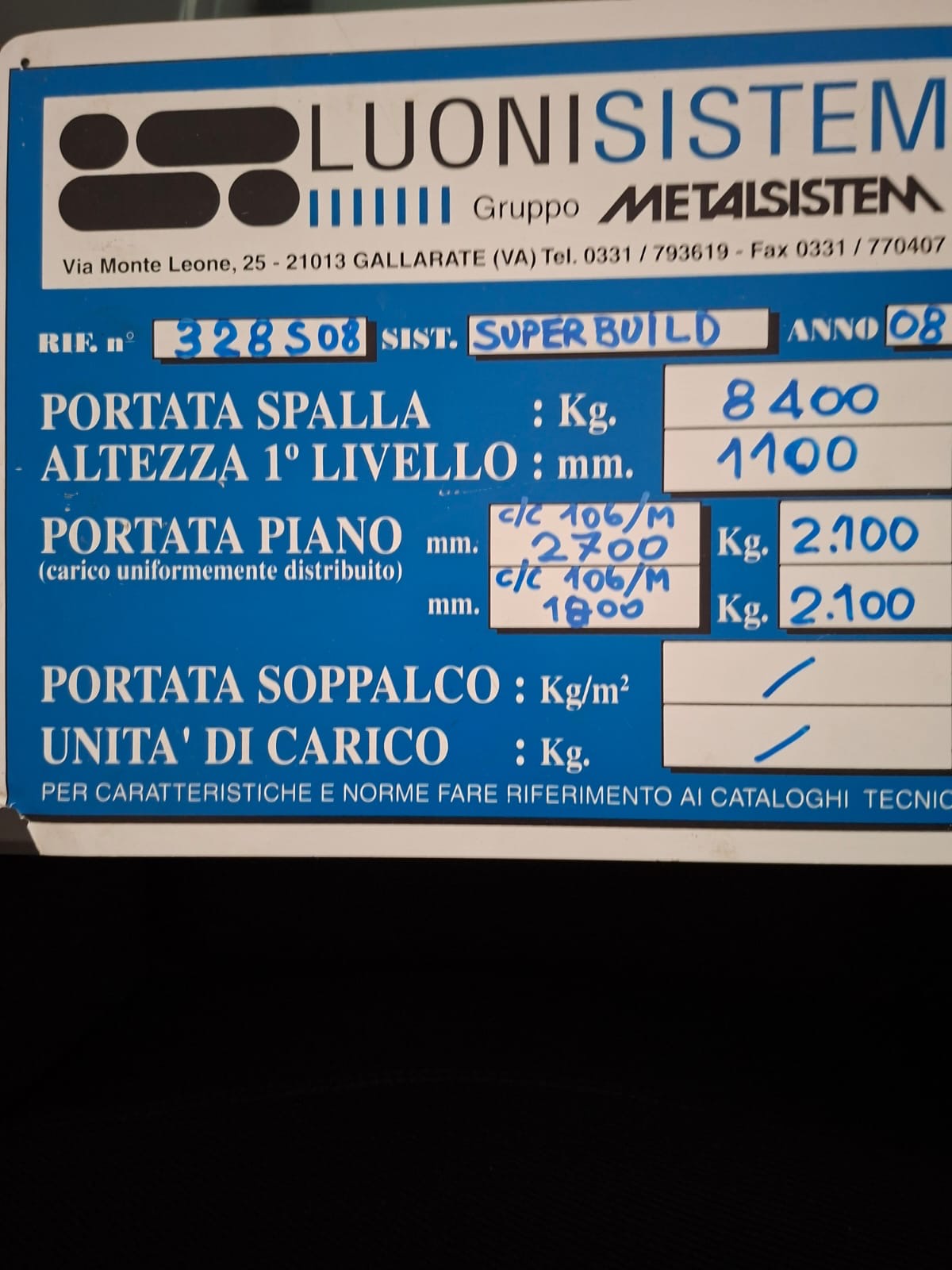 Scaffalature industriali portapallet magazzino alta portata il Metalmeccanico Di M