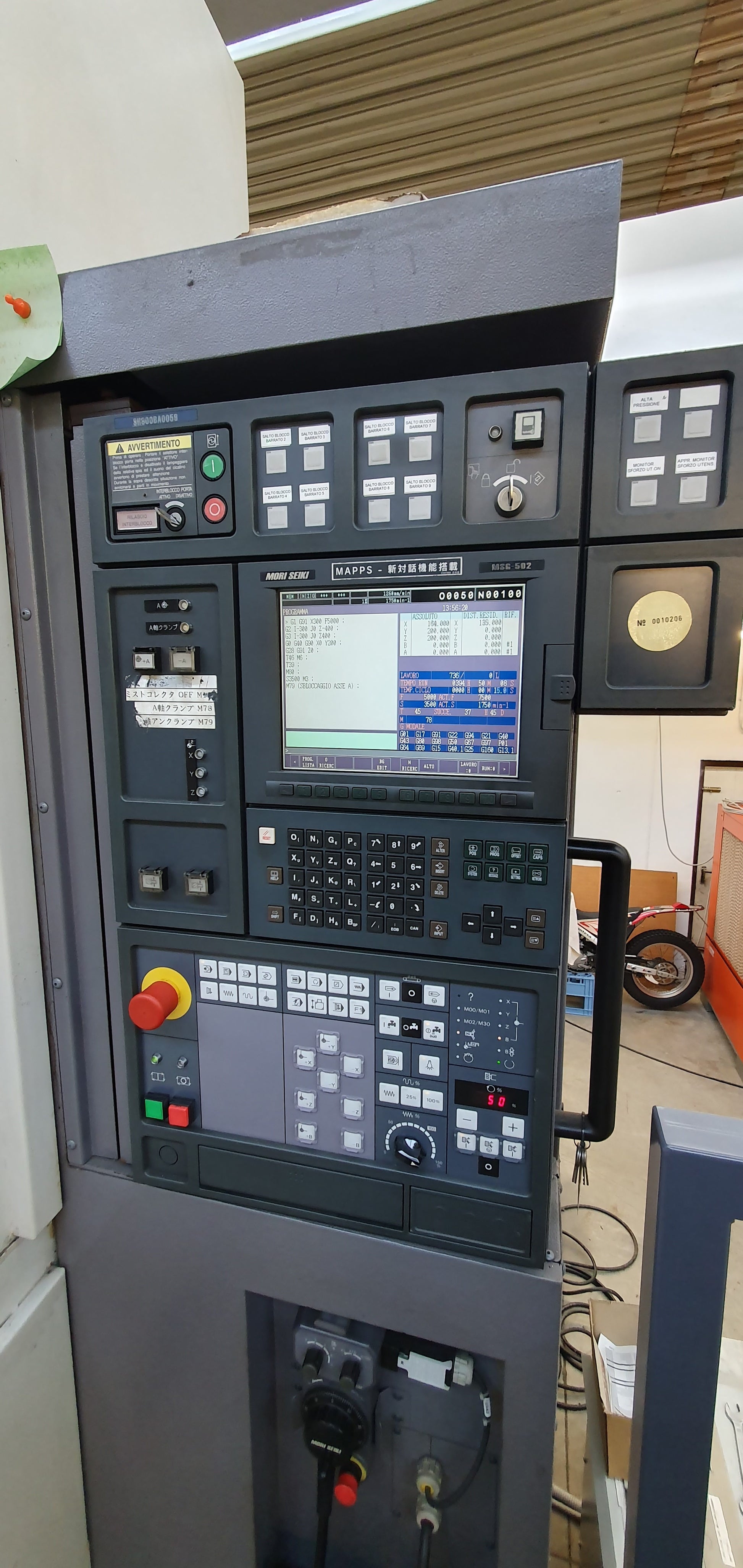 Centro di lavoro orizzontale 5 assi MORI SEIKI SH8000/5AX – Usato il Metalmeccanico Di M
