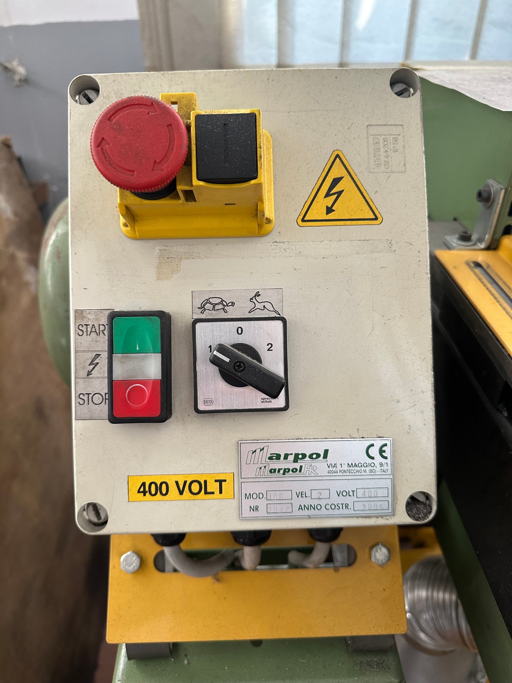 Levigatrice a nastro Marpol R 306 usata 400V il Metalmeccanico Di M
