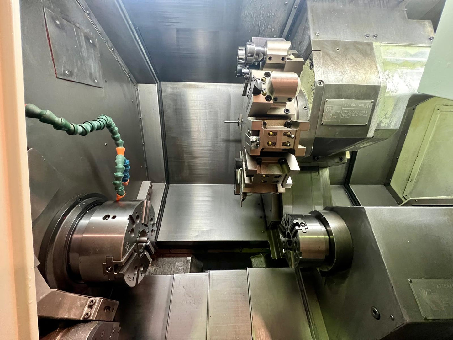 Tornio cnc motorizzato contromandrino BIGLIA B 501 YS usato il Metalmeccanico Di M