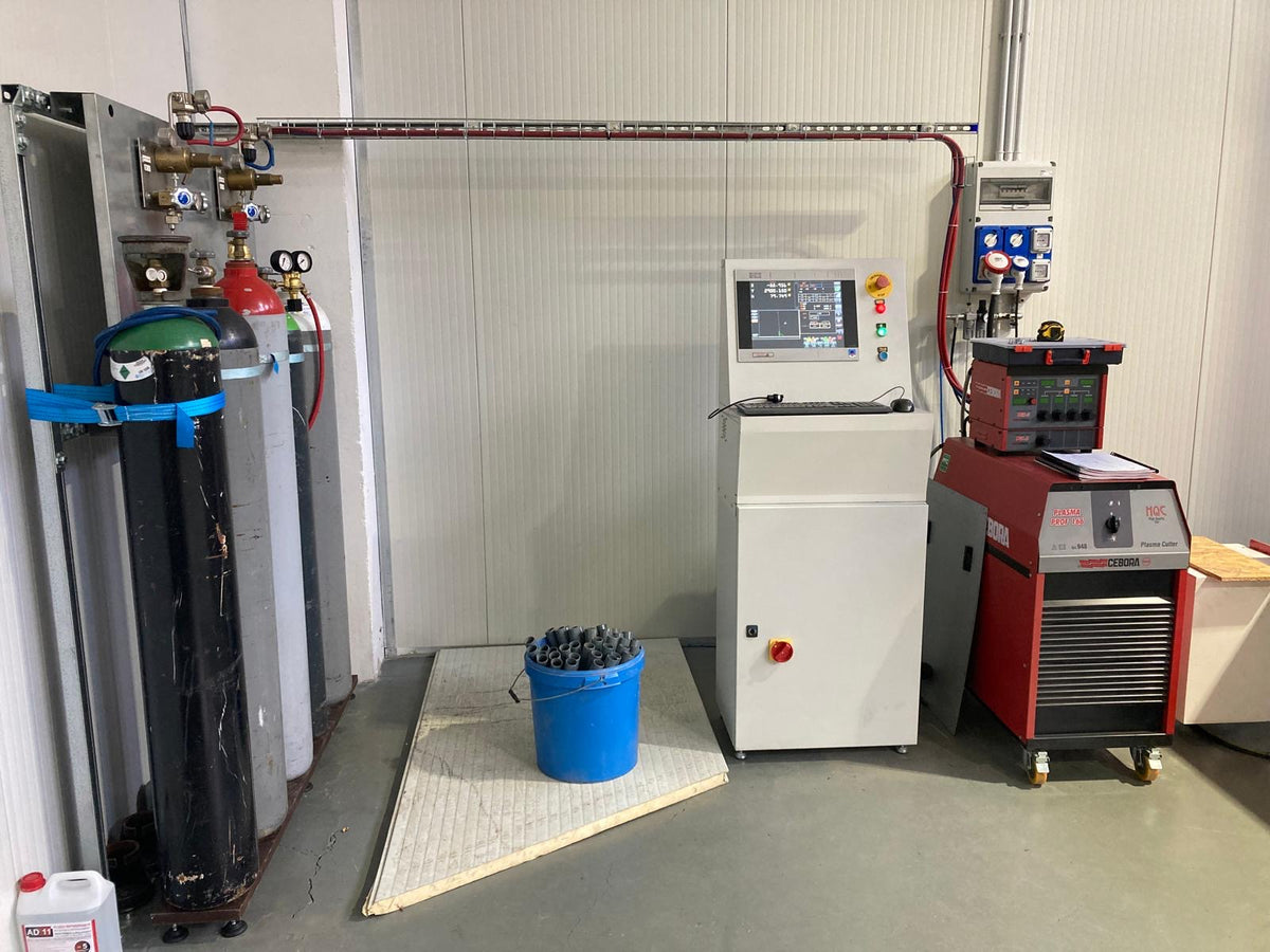 Impianto taglio plasma CNC FDA Automation PLASMALINE 3015 – 3.000 × 1.500 mm – Cebora 120 A usato il Metalmeccanico Di M
