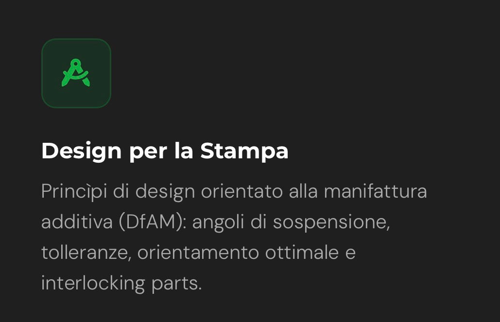 Corso di formazione - stampa  3d ad uso professionale - corso completo 4 giorni il Metalmeccanico Di M