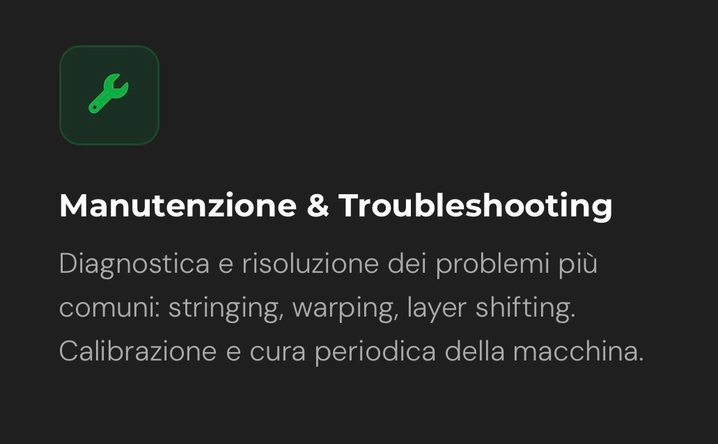 Corso di formazione - stampa  3d ad uso professionale - corso completo 4 giorni il Metalmeccanico Di M