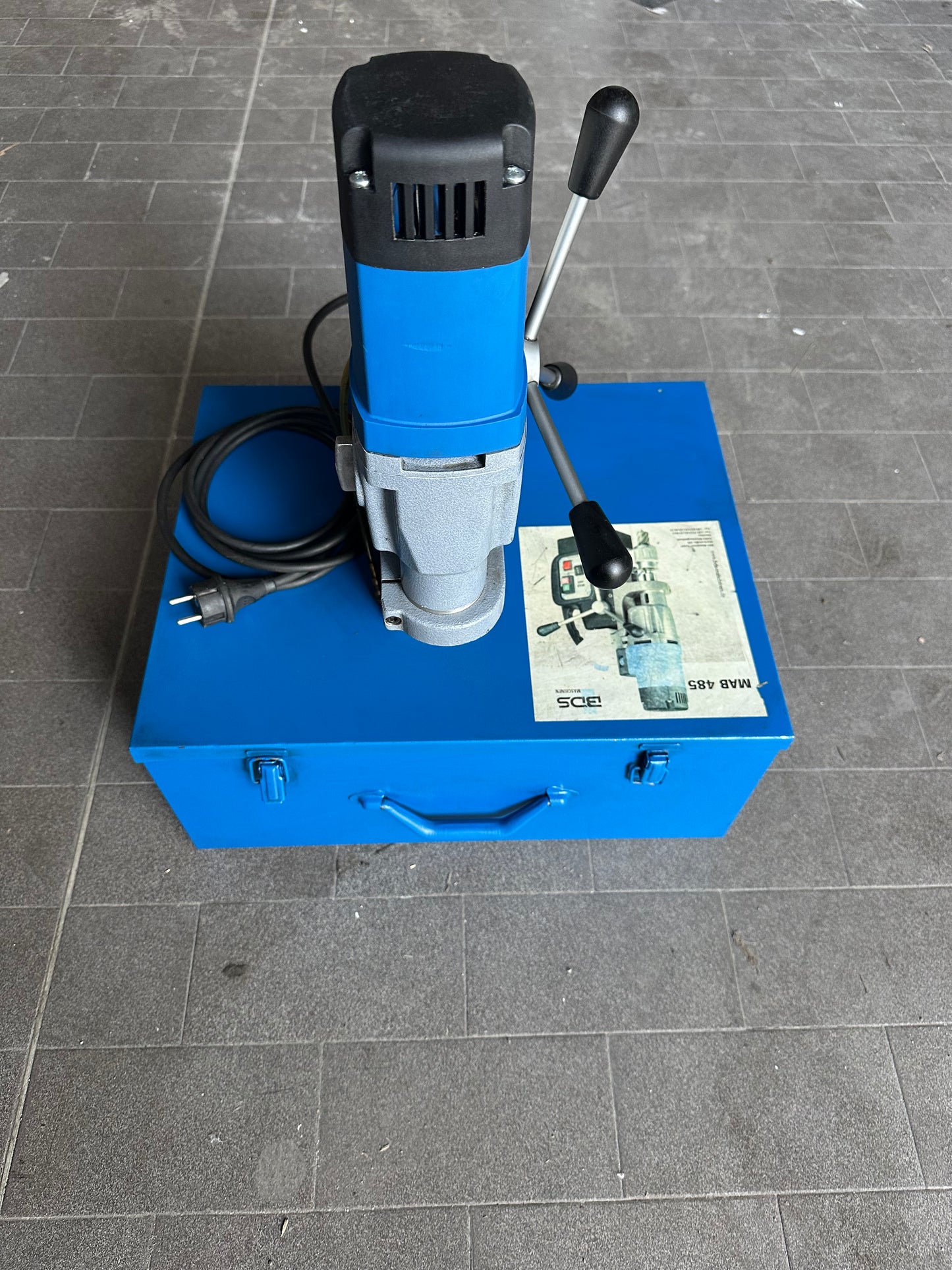 Trapano magnetico BDS Maschinen MAB 485 usato con accessori il Metalmeccanico Di M