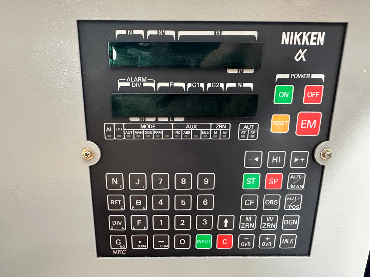 4° asse Nikken CNC-150 con controllo Alpha e documentazione – usato il Metalmeccanico Di M