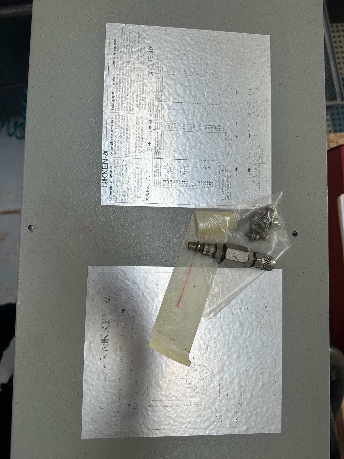 4° asse Nikken CNC-150 con controllo Alpha e documentazione – usato il Metalmeccanico Di M