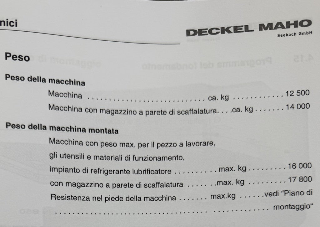 Centro di lavoro 5 assi DMG DMF 220 Linear usato il Metalmeccanico Di M