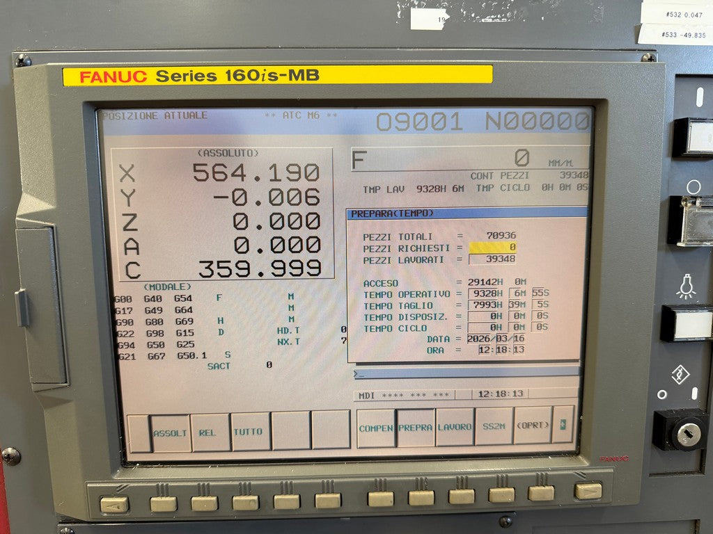 Centro di lavoro 5 assi continui ad alta velocità OKK VP600 5AX usato il Metalmeccanico Di M