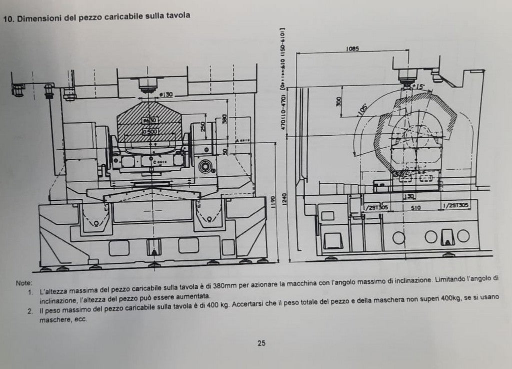 Centro di lavoro 5 assi continui ad alta velocità OKK VP600 5AX usato il Metalmeccanico Di M