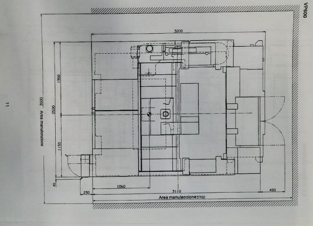Centro di lavoro 5 assi continui ad alta velocità OKK VP600 5AX usato il Metalmeccanico Di M