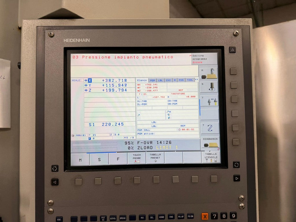 Centro di lavoro verticale BRIDGEPORT XR 1000 usato