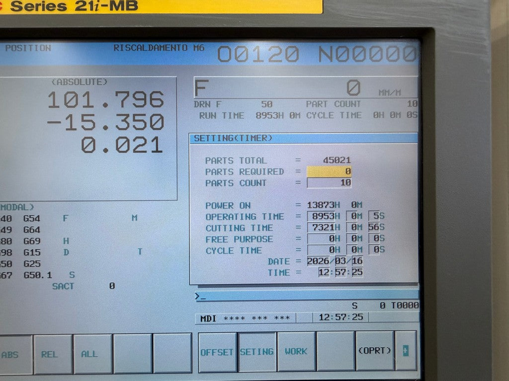 Centro di lavoro verticale VICTOR A110 usato il Metalmeccanico Di M