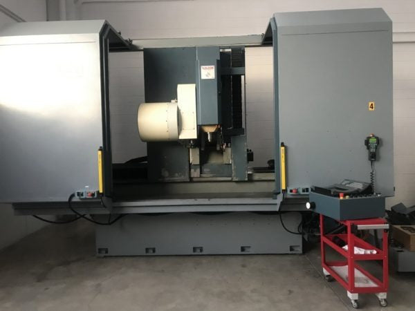 Centro di lavoro verticale a montante mobile GUALDONI GV 400 usato il Metalmeccanico Di M