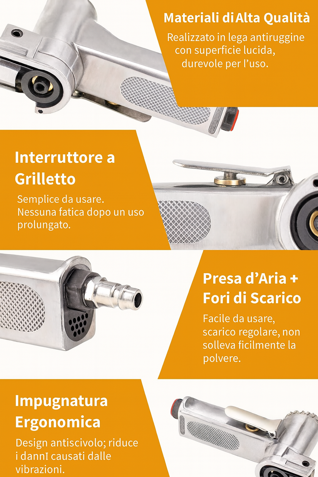 Levigatrice a nastro Pneumatica