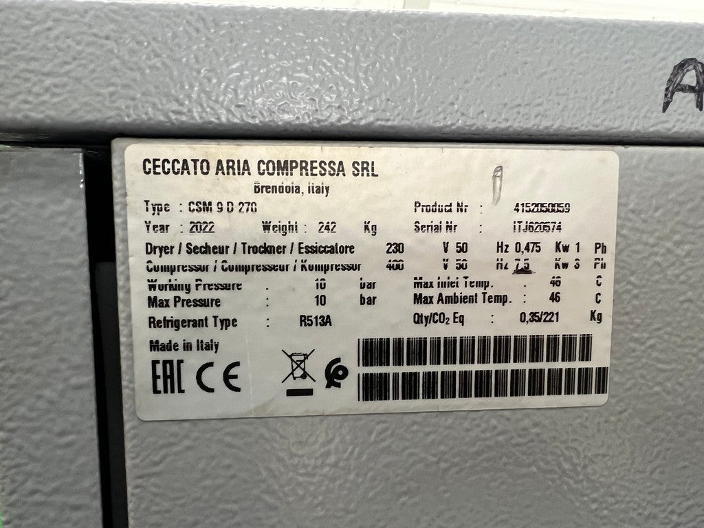 Compressore rotativo silenziato CECCATO CSM 9D usato