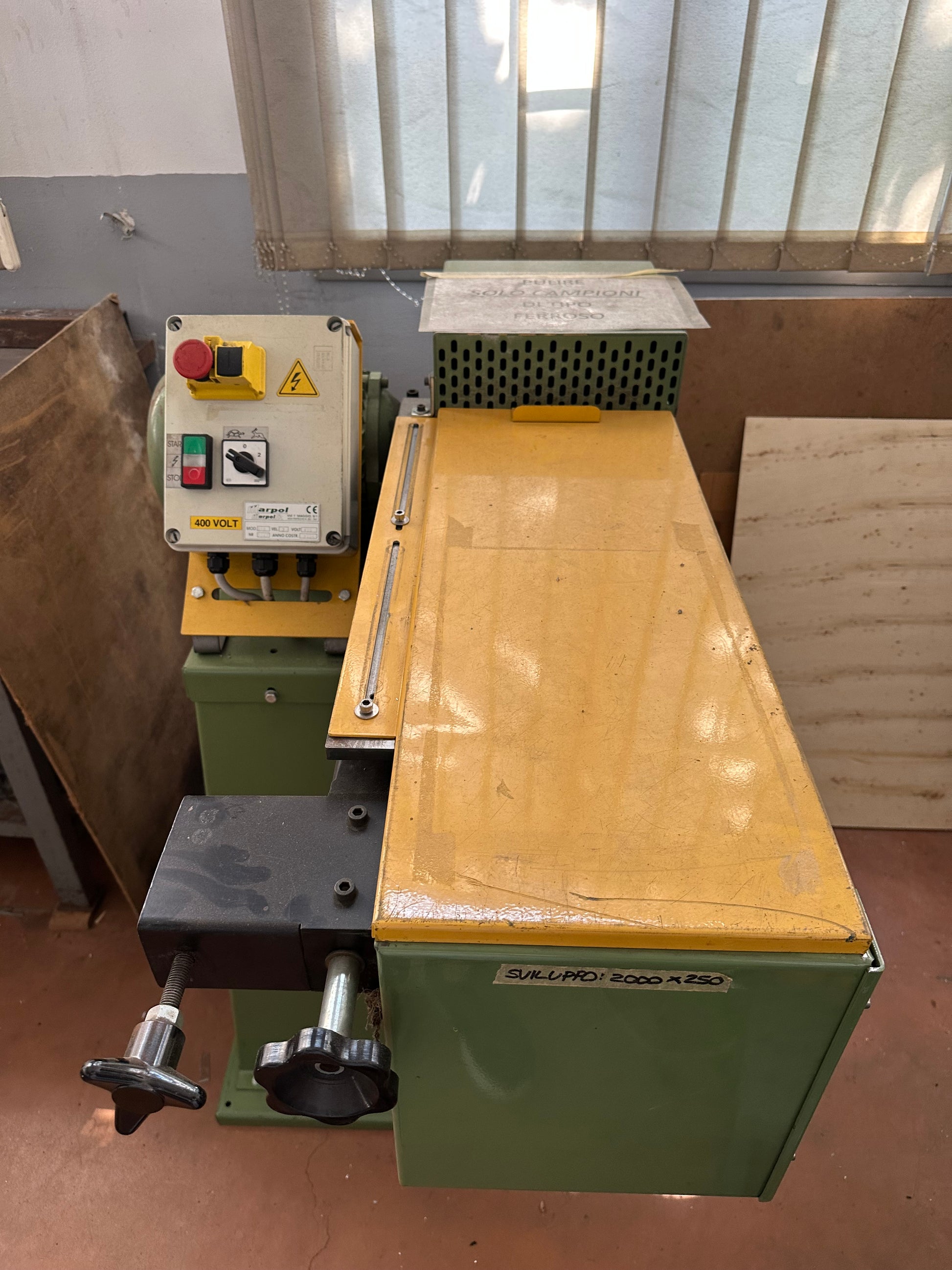 Levigatrice a nastro Marpol R 306 usata 400V il Metalmeccanico Di M