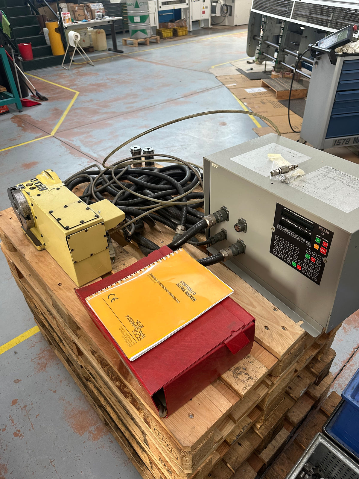 4° asse Nikken CNC-150 con controllo Alpha e documentazione – usato il Metalmeccanico Di M