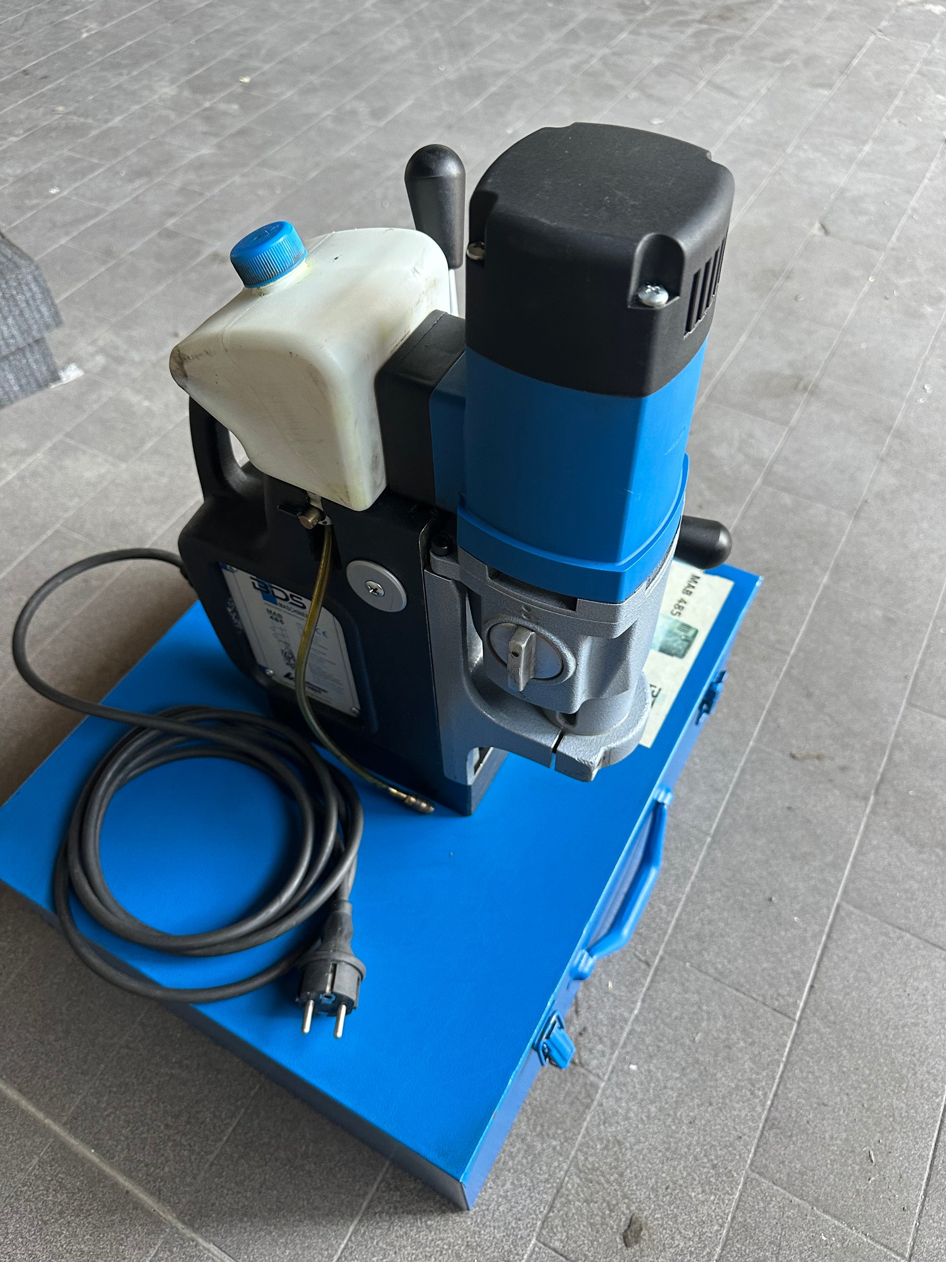 Trapano magnetico BDS Maschinen MAB 485 usato con accessori il Metalmeccanico Di M