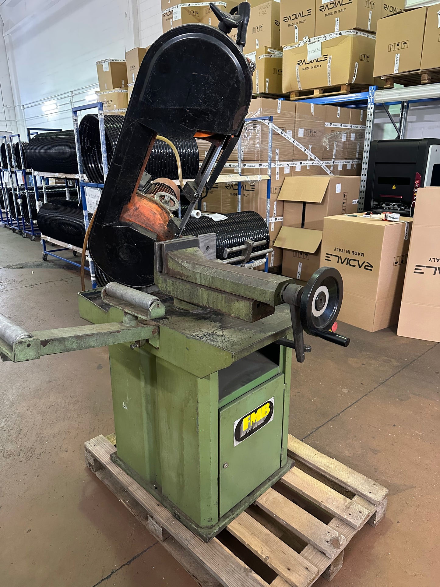 Segatrice a nastro FMB – 380V usata il Metalmeccanico Di M