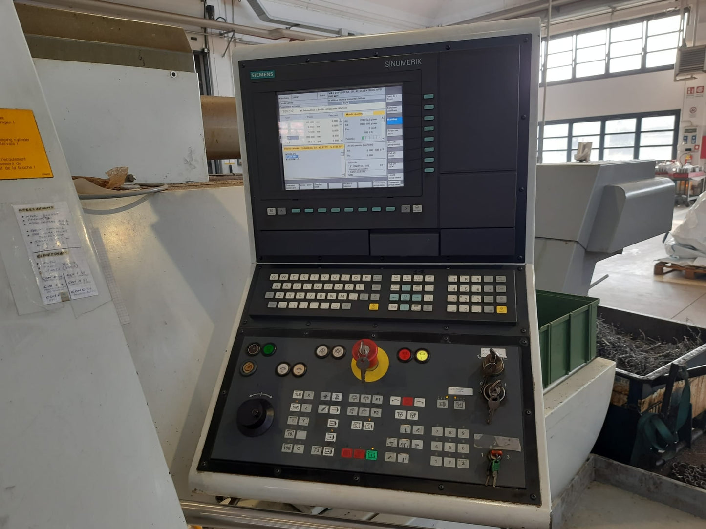 Tornio CNC bimandrino GILDEMEISTER MF Twin 65 usato con caricatore IEMCA il Metalmeccanico Di M