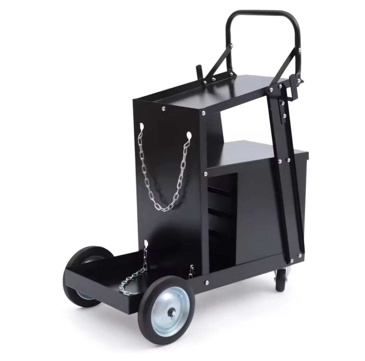 Carrello per saldatura con ruote e 4 cassetti porta saldatrice MIG TIG plasma il Metalmeccanico Di M