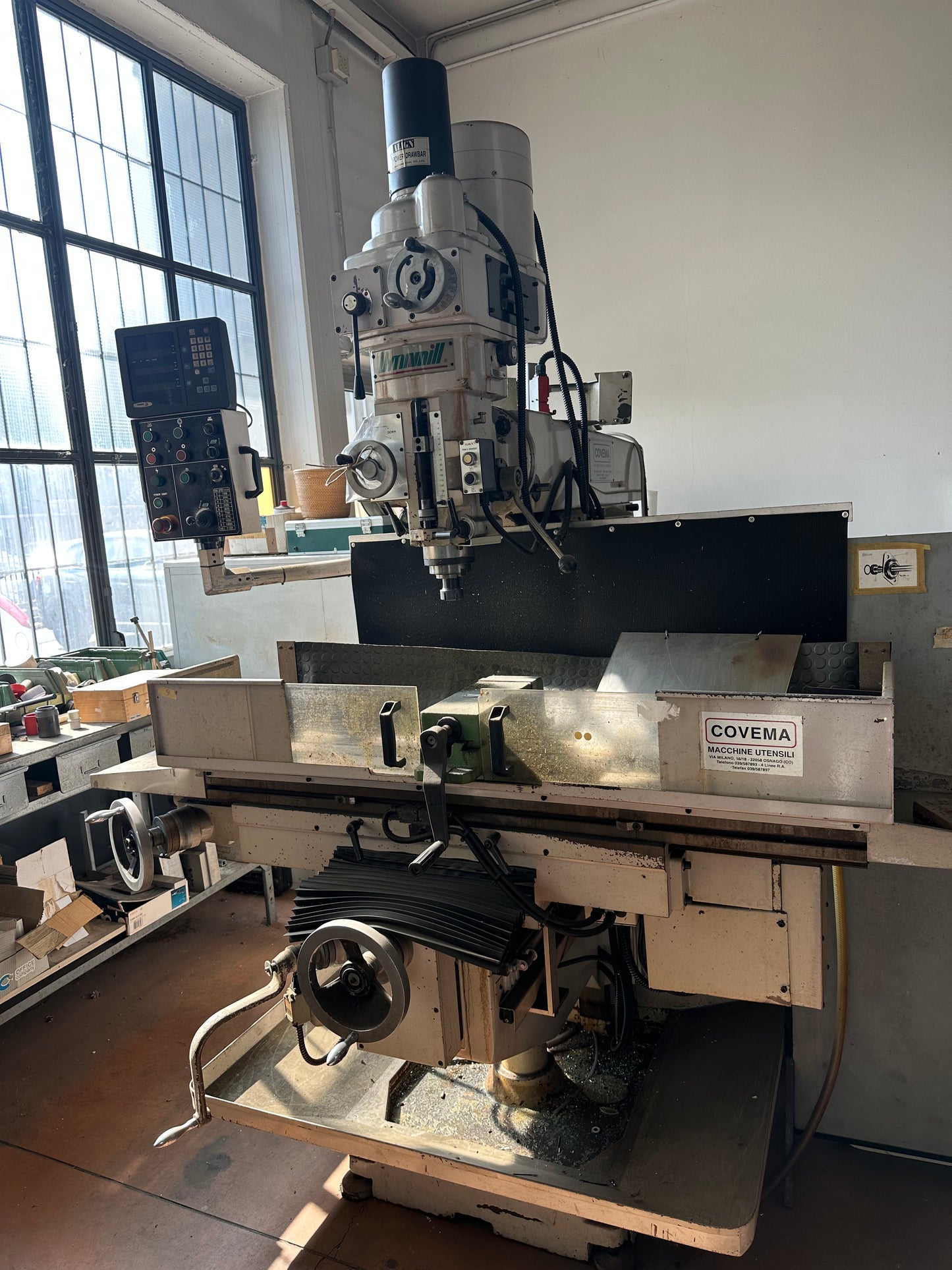 Fresatrice Bridge B-6AHV usata con visualizzatore Fagor e testa Dynamill il Metalmeccanico Di M