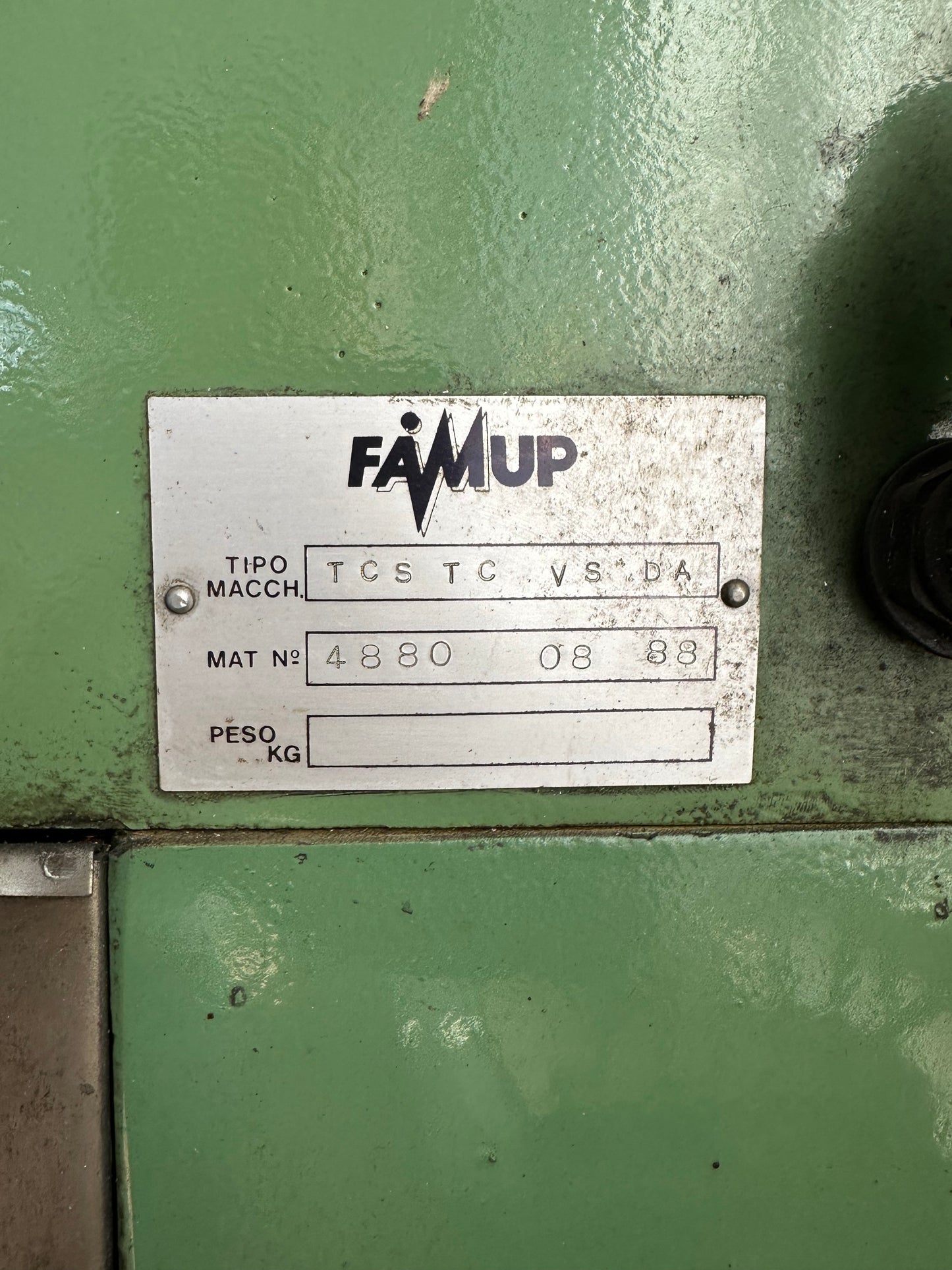 Trapano fresa FAMUP TCS TC VS DA usato con tavola a croce il Metalmeccanico Di M