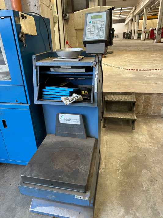 Bilancia contapezzi industriale Alpi Sistemi con doppia piattaforma pesa pallet – TESAR TS100 usata il Metalmeccanico Di M