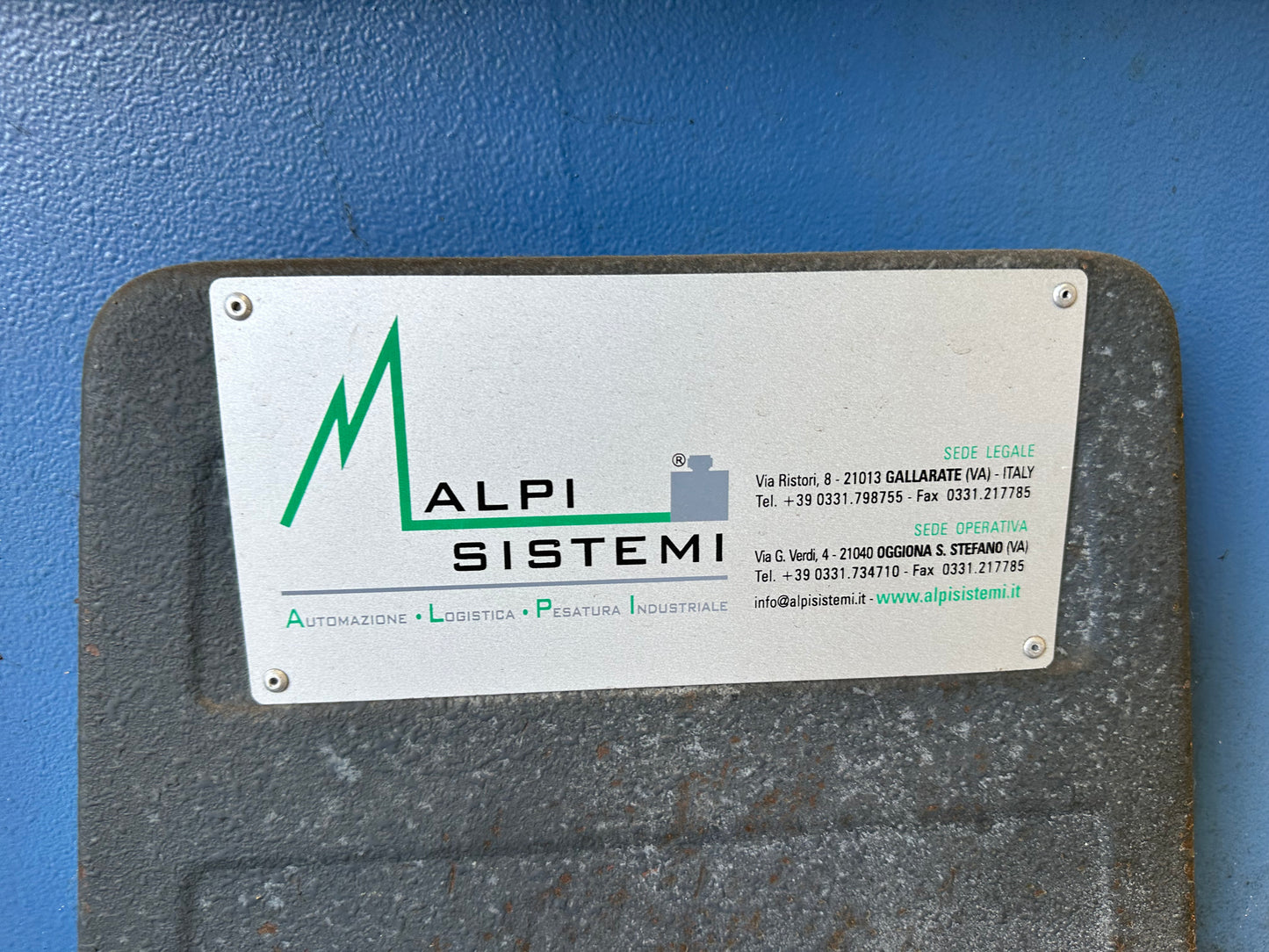 Bilancia contapezzi industriale Alpi Sistemi con doppia piattaforma pesa pallet – TESAR TS100 usata il Metalmeccanico Di M