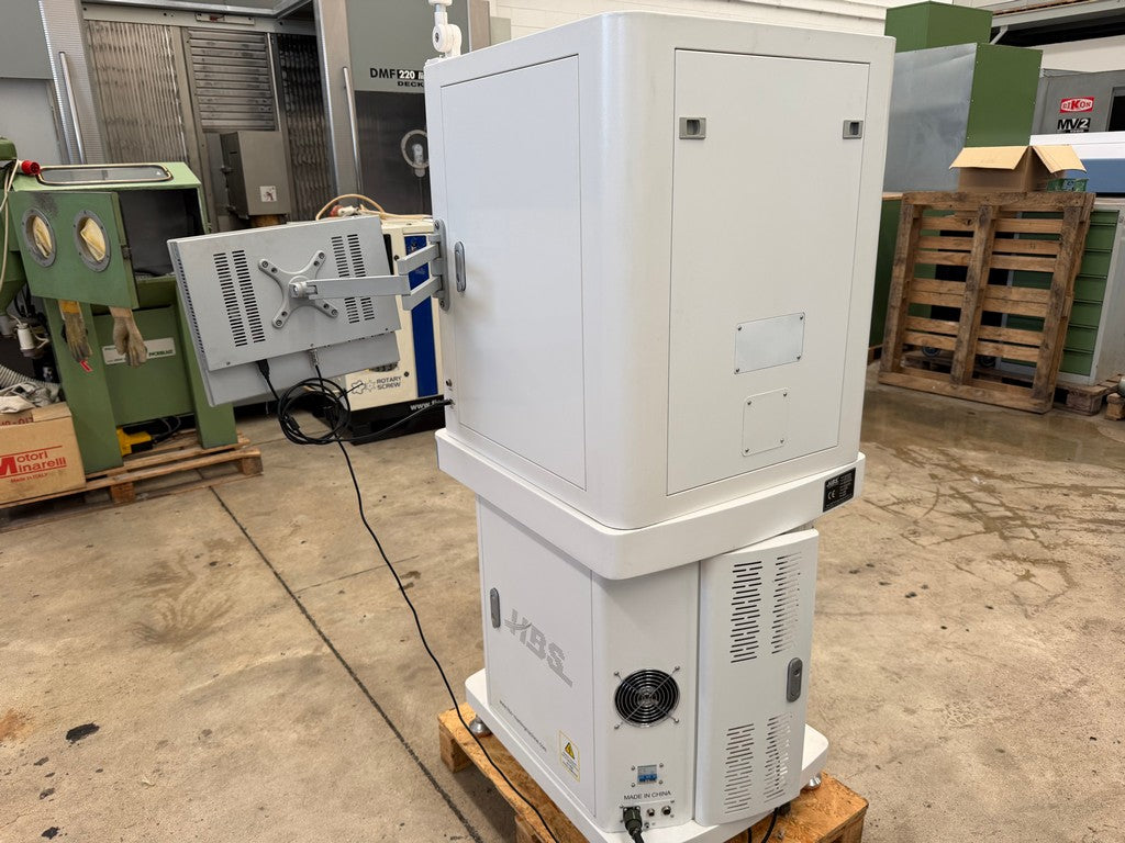 Marcatrice laser HBS GQ 20A con asse rotante usata il Metalmeccanico Di M