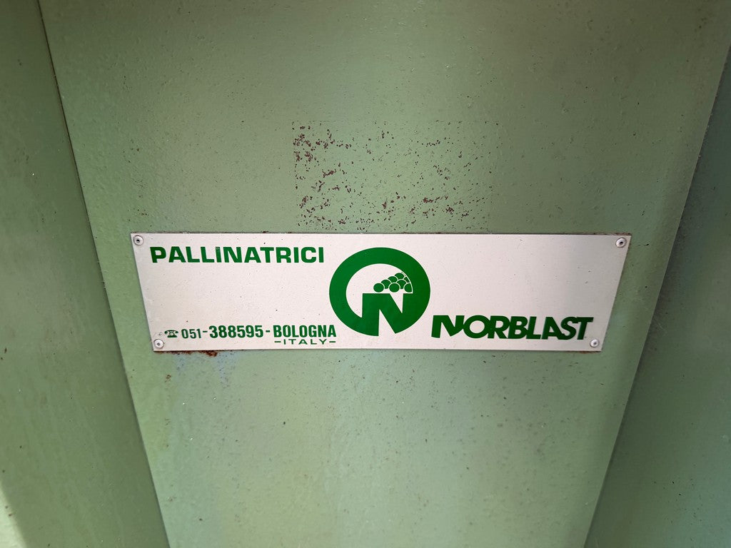 Sabbiatrice pallinatrice industriale con ciclone NORDBLAST usata il Metalmeccanico Di M