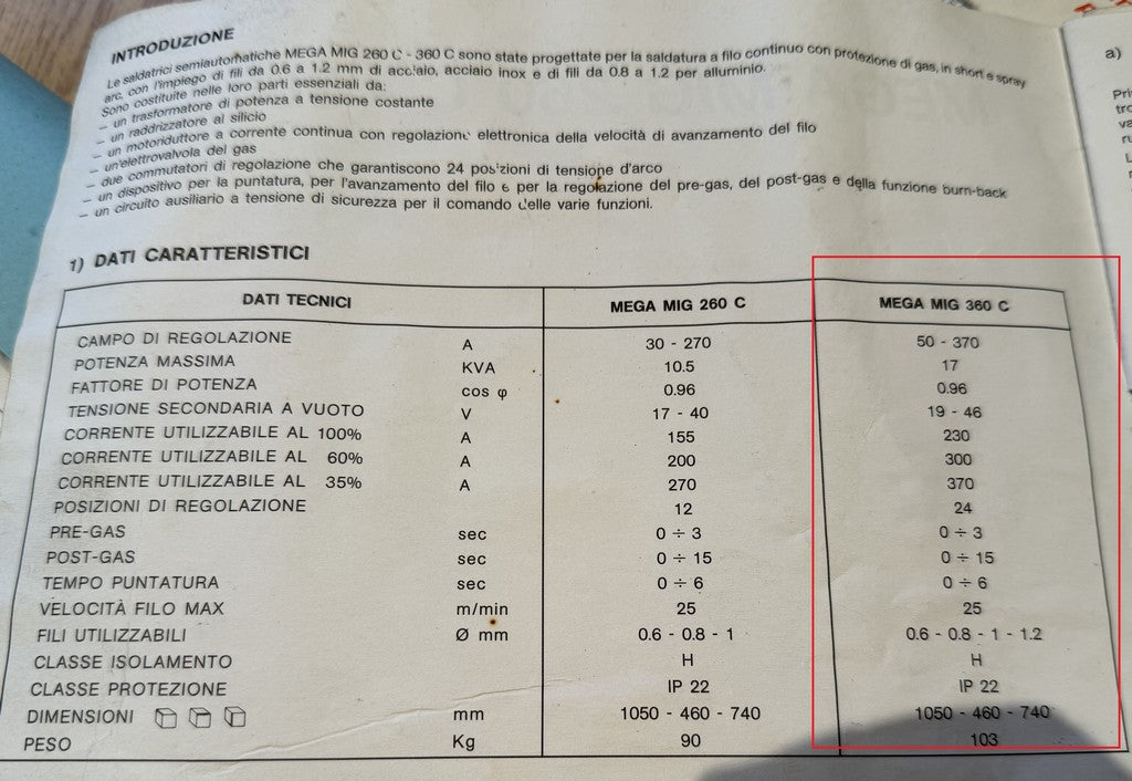 Saldatrice a filo continuo COVEMA MEGA MIG 360C usata