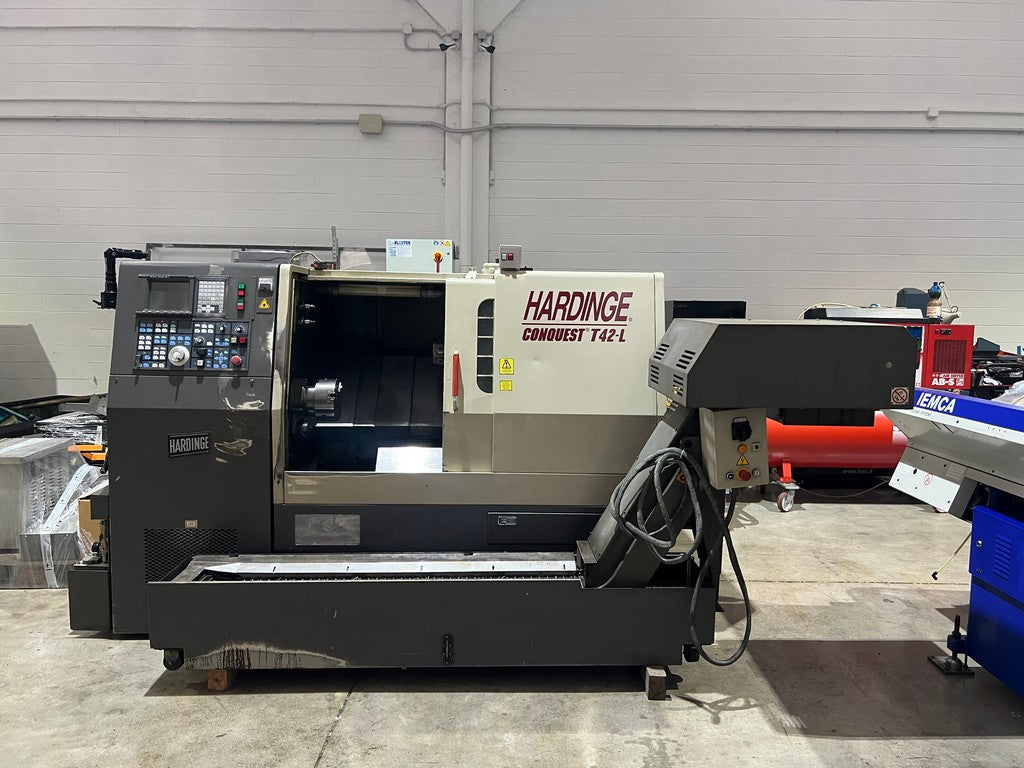 Tornio cnc 3 assi HARDINGE CONQUEST T42L motorizzato usato il Metalmeccanico Di M