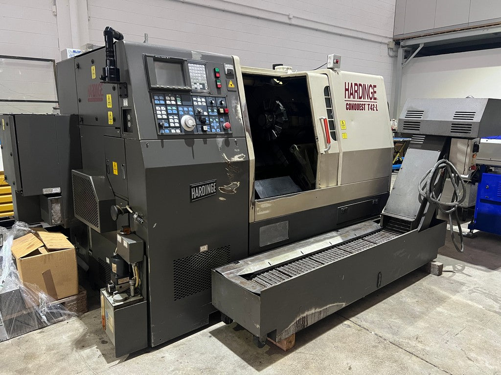 Tornio cnc 3 assi HARDINGE CONQUEST T42L motorizzato usato il Metalmeccanico Di M