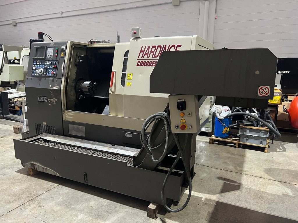 Tornio cnc 3 assi HARDINGE CONQUEST T42L motorizzato usato il Metalmeccanico Di M