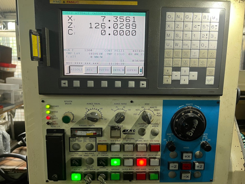 Tornio cnc 3 assi KITAMURA KNC 75D motorizzato usato