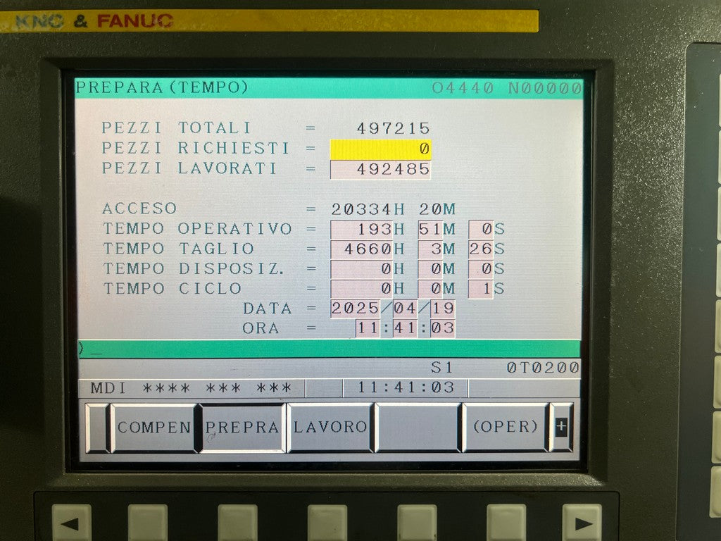 Tornio cnc 3 assi KITAMURA KNC 75D motorizzato usato