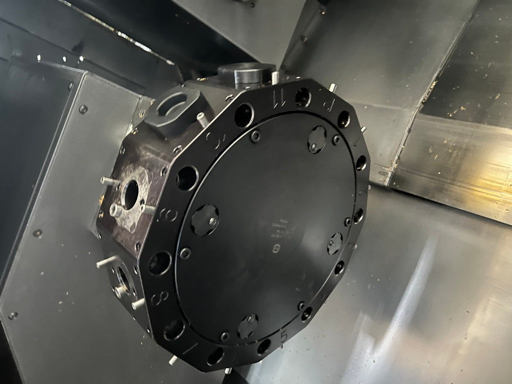 Tornio cnc GILDEMEISTER TWIN 65 bimandrino asse Y + B usato il Metalmeccanico Di M