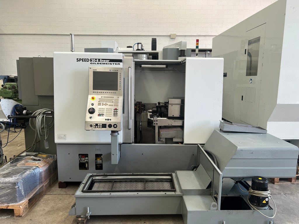 Tornio cnc a fantina mobile GILDEMEISTER SPEED 20-8 LINEAR usato