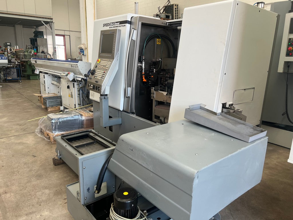 Tornio cnc a fantina mobile GILDEMEISTER SPEED 20-8 LINEAR usato