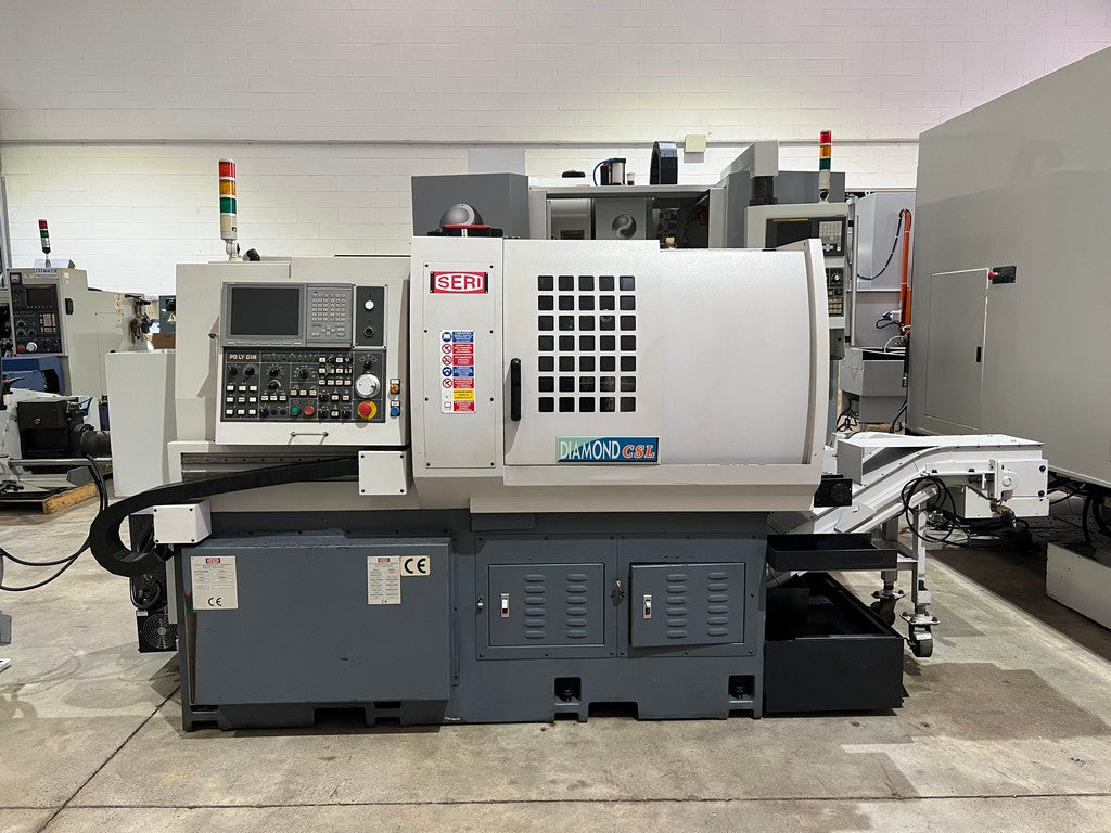 Tornio cnc a fantina mobile POLYGIM DIAMOND 42 CSL usato